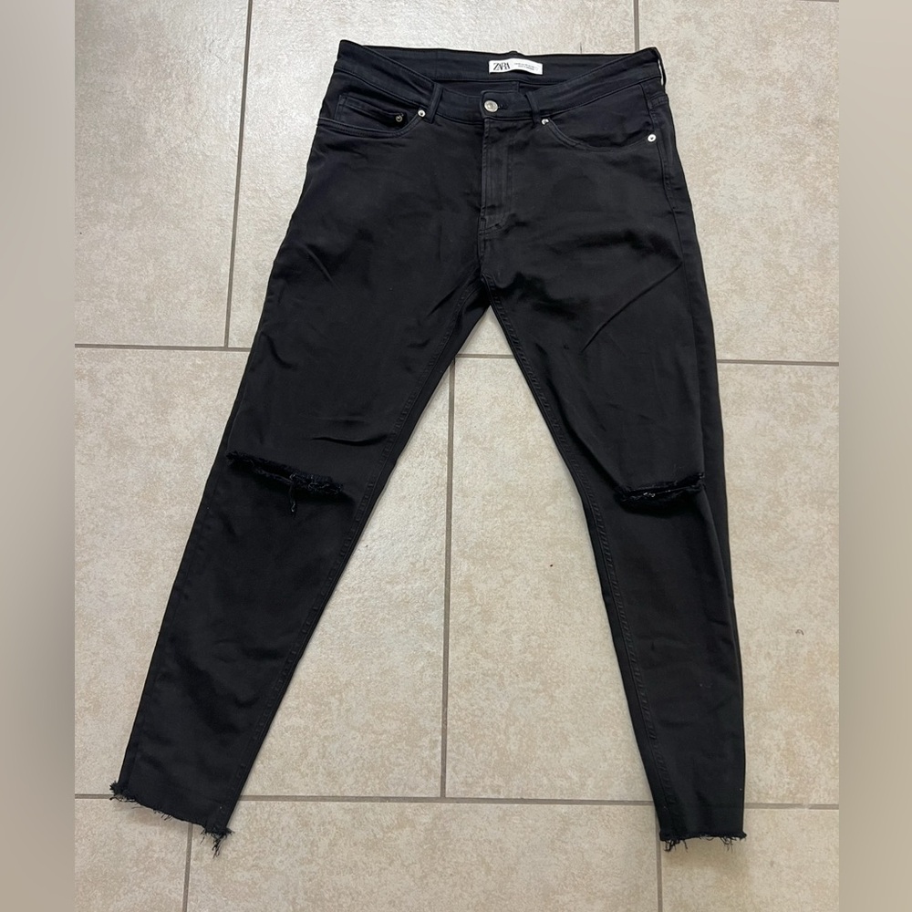 Bundle 2 ZARA MEN Black Skinny Jens size 32.